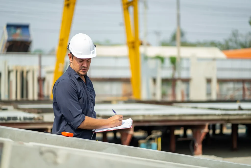 safety inspector hard hat checklist site