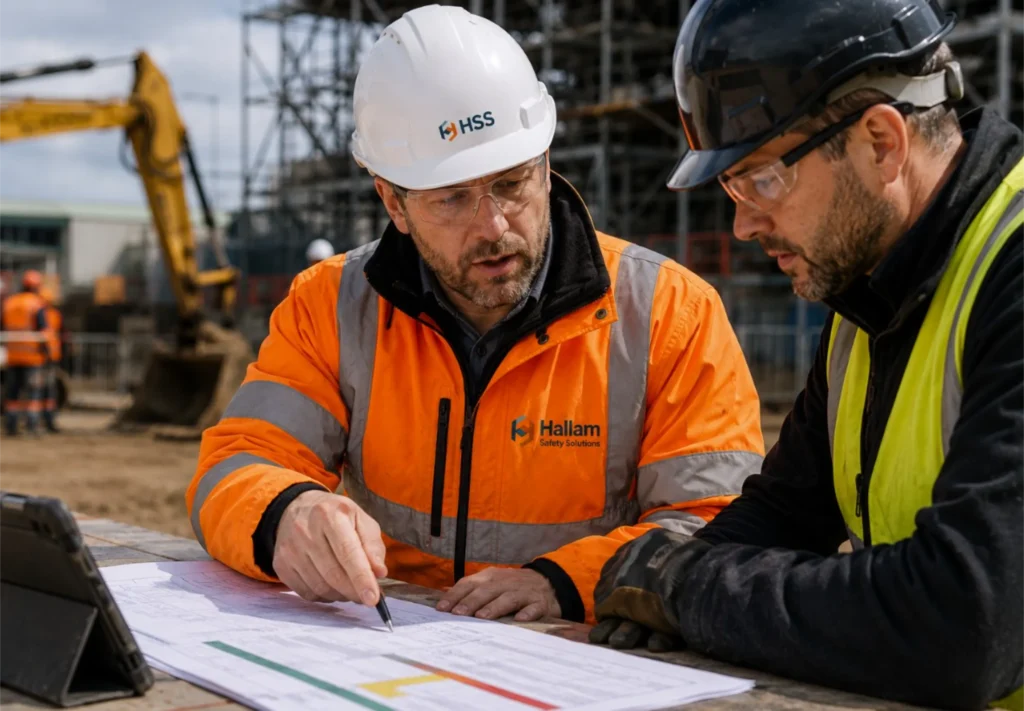 Risk assessment planning for a construction project