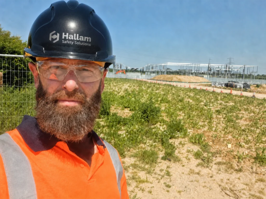 Hallam Safety Solutions consultant on a client site
